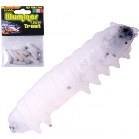 Camola Bombice Bianca Esca Artificiale Pesca Trota
