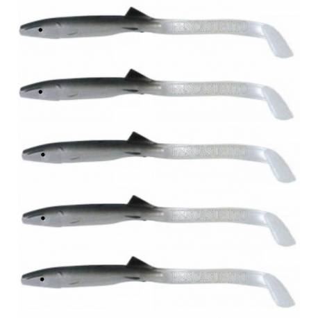 Raglou Anguilline Artificiali Traina - 12Cm Nero