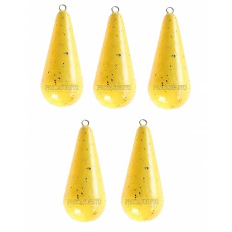Piombi Pera Gialli Anello Inox Bolentino