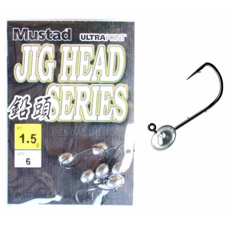 Jig Head 1,5Gr Pesca Spinning Trout Area Rock Fishing - Mustad