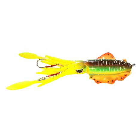 Brutale Heavy Squid Calamaro in Gomma - Verde / Giallo 120Gr