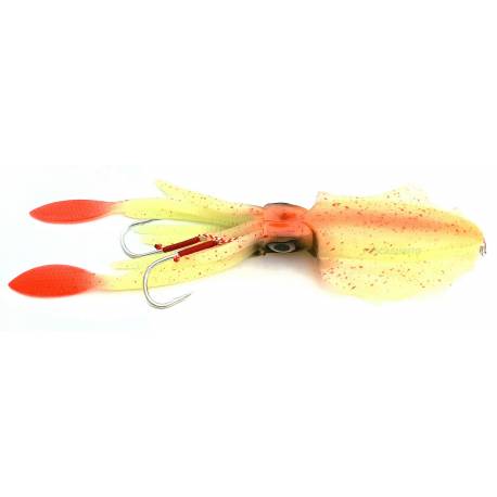 Brutale Heavy Squid Calamaro in Gomma - Fluo / Rosso 120Gr