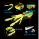Brutale Heavy Squid Calamaro in Gomma - Verde / Giallo 60Gr