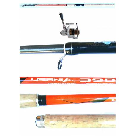 Kit Canna Pesca Inglese Bombarda + Mulinello - Globe Fishing Urania Kaya