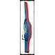Fodero 1.55mt blu/rosso imbottito