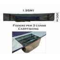 Fodero per 3 Canne Carpfishing 1.95Mt