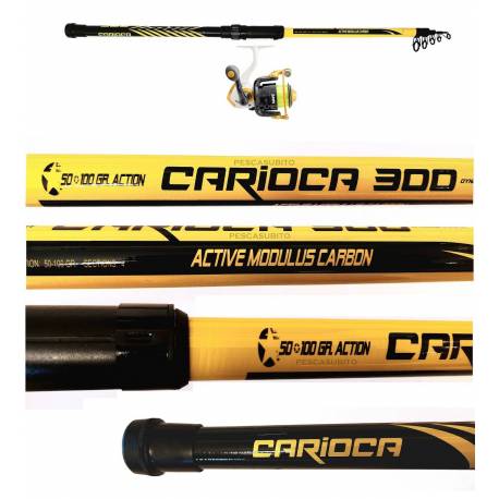 Combo Pesca a Fondo Canna Mulinello Filo - Carioca Brutal
