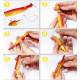 Soft Minnow Combo Black - 8,5Cm 12Gr Arancio