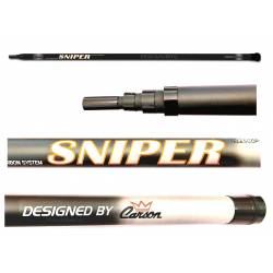 Manico Guadino Carbonio Rigido - Sniper 4 Metri