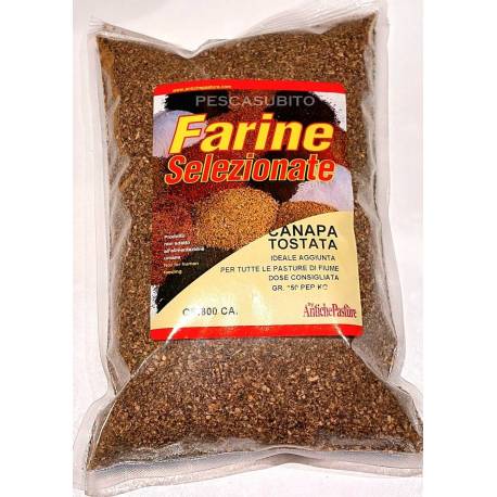 Farina di Canapa Tostata Ingrediente Pasture e Boilies da Pesca