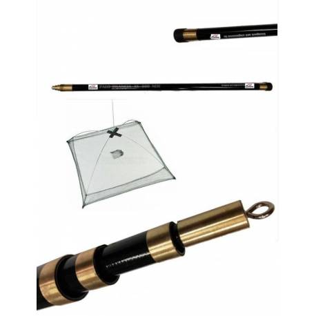 Bilancia completa Palo 5Mt + Aste + Rete Cm90x90 Maglia 4mm