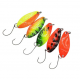 Kit 5 Spoon 4.5g Ondulanti Pesca Trota Trout Area Game