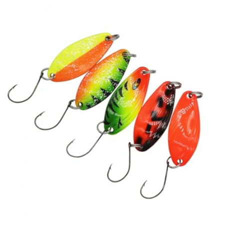 Kit 5 Spoon 4.5g Ondulanti Pesca Trota Trout Area Game
