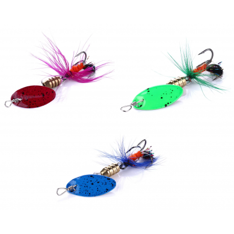 Set 3Pz Cucchiaini Piuma per Trote