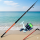Super Kit Surfcasting 2 Canne, 2 Mulinelli con Filo, Tripode Expert