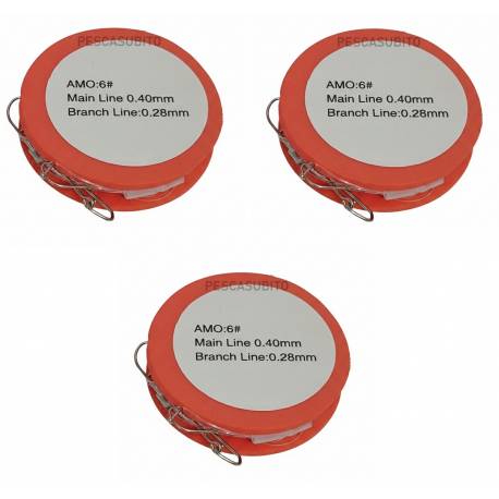 Set 3 Lenze Pronte Pesca Surfcasting Fondo Mare