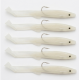 Anguilline Traina con Ami - 5,5Cm Bianco Fluo
