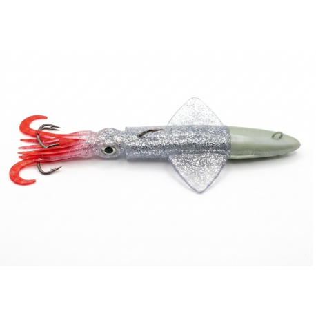 Calamaro 250Gr Pescasubito Artificiale Gomma - Super Glitter